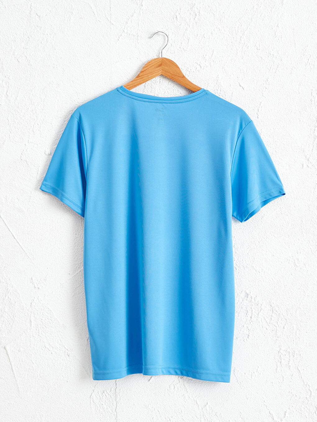 Mavi Aktif Spor Bisiklet Yaka Desenli Tişört-1