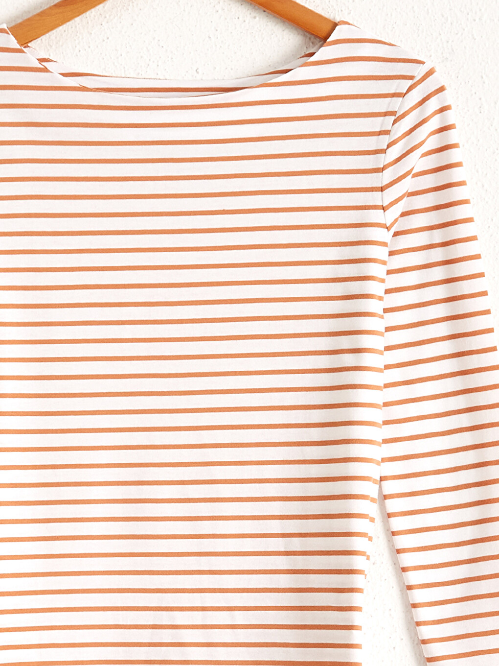 Gestreiftes Baumwoll-T-Shirt-7