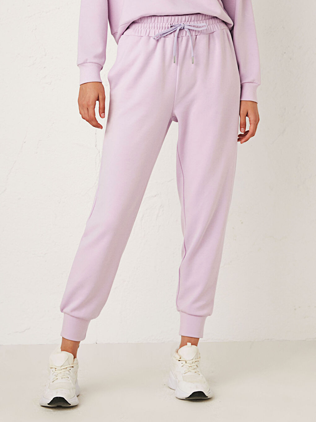 Φούτερ Παντελόνι Jogging με Ελαστική Μέση-2
