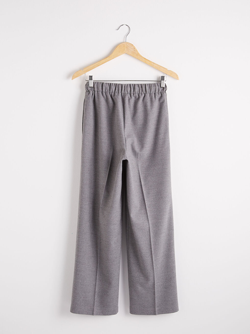 Elastic Waist Loose Fit Trousers-5