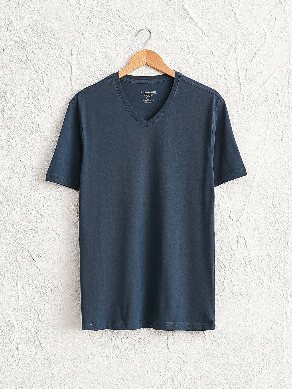 Relaxed Mold V Neck Basic T-Shirt 3 Pieces-3