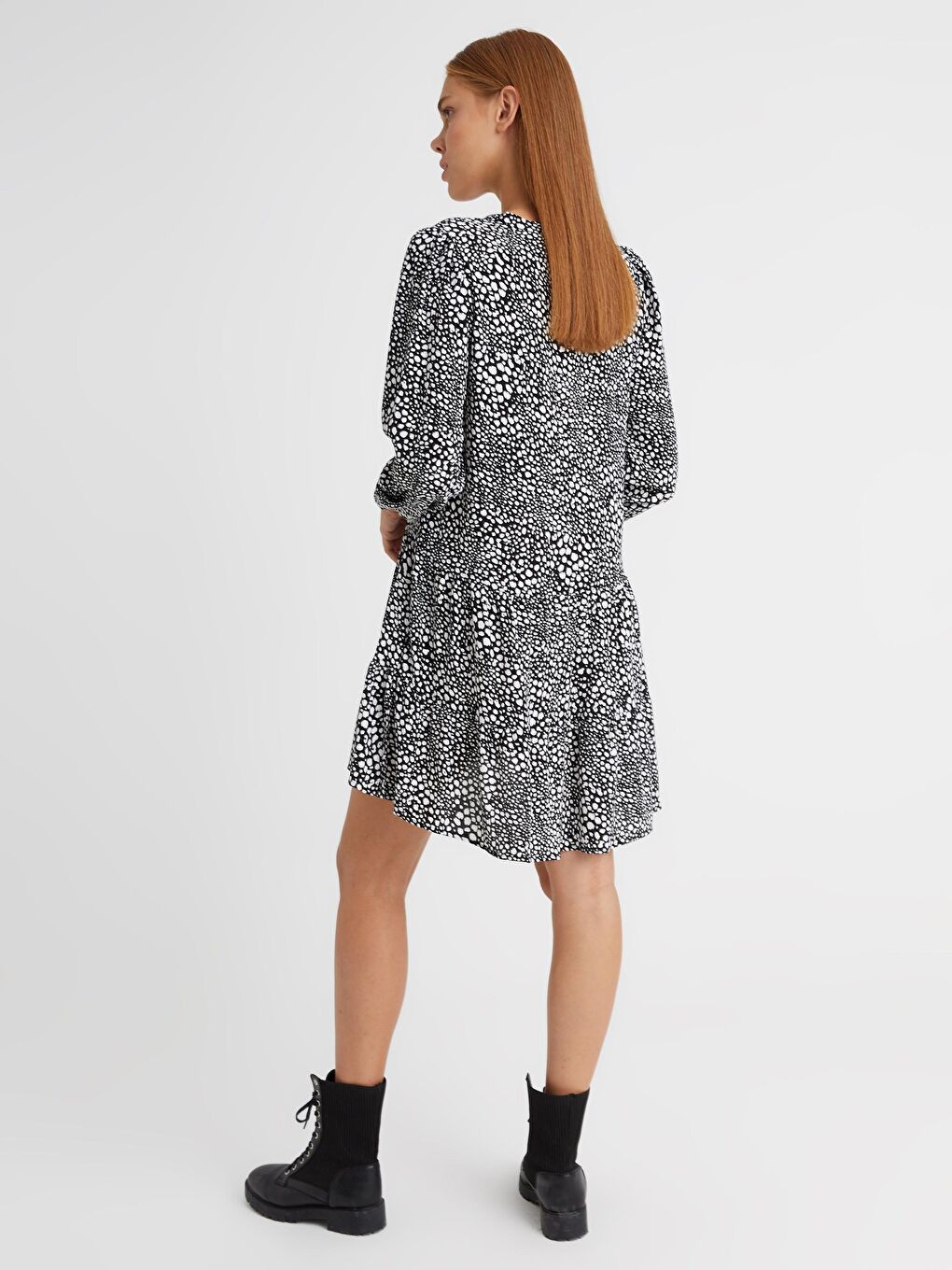 Платье из струящегося вискоза с бретелями-4