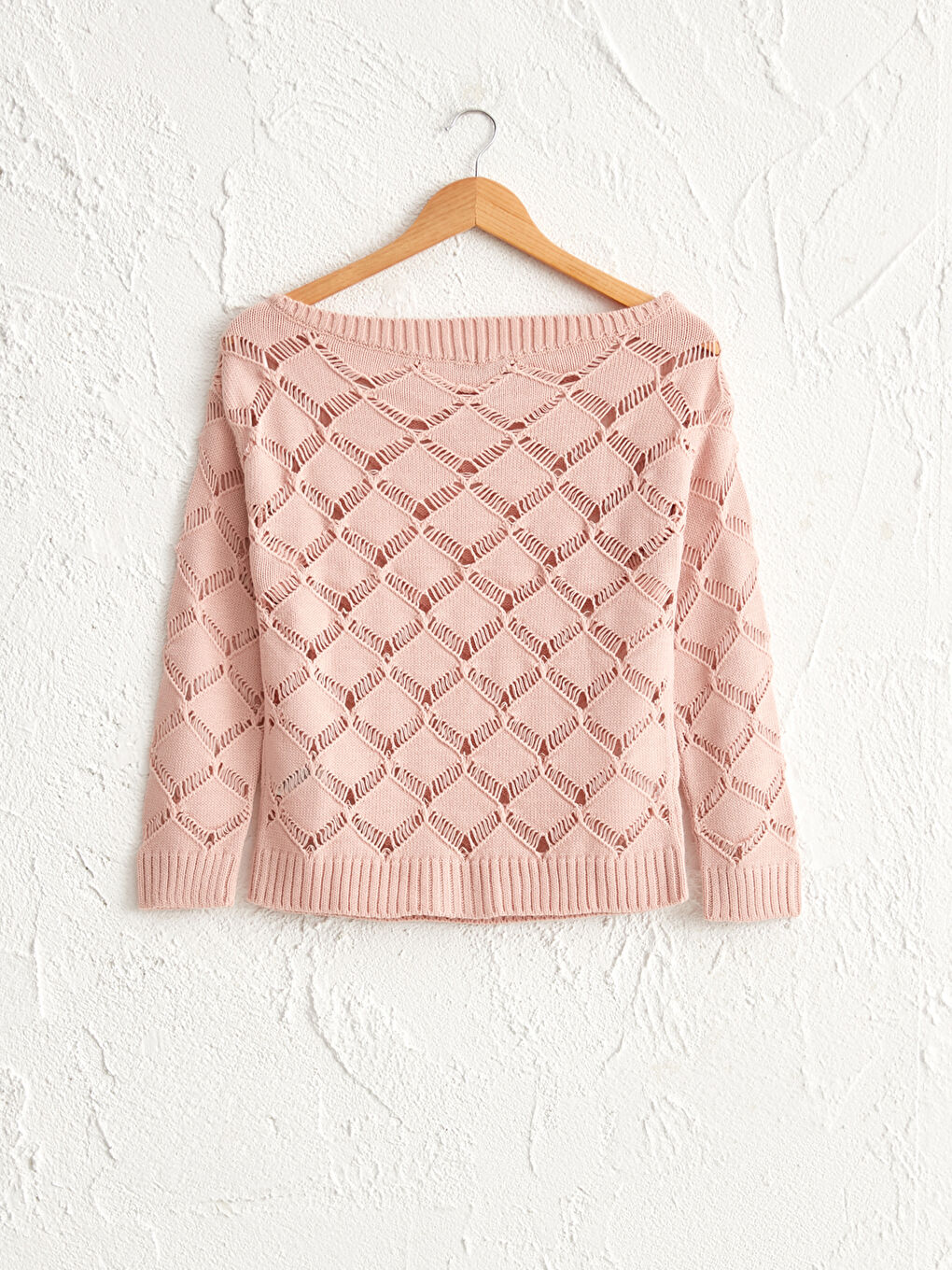 Πουλόβερ Τρικότ με Λαιμόκοψη Boat-1