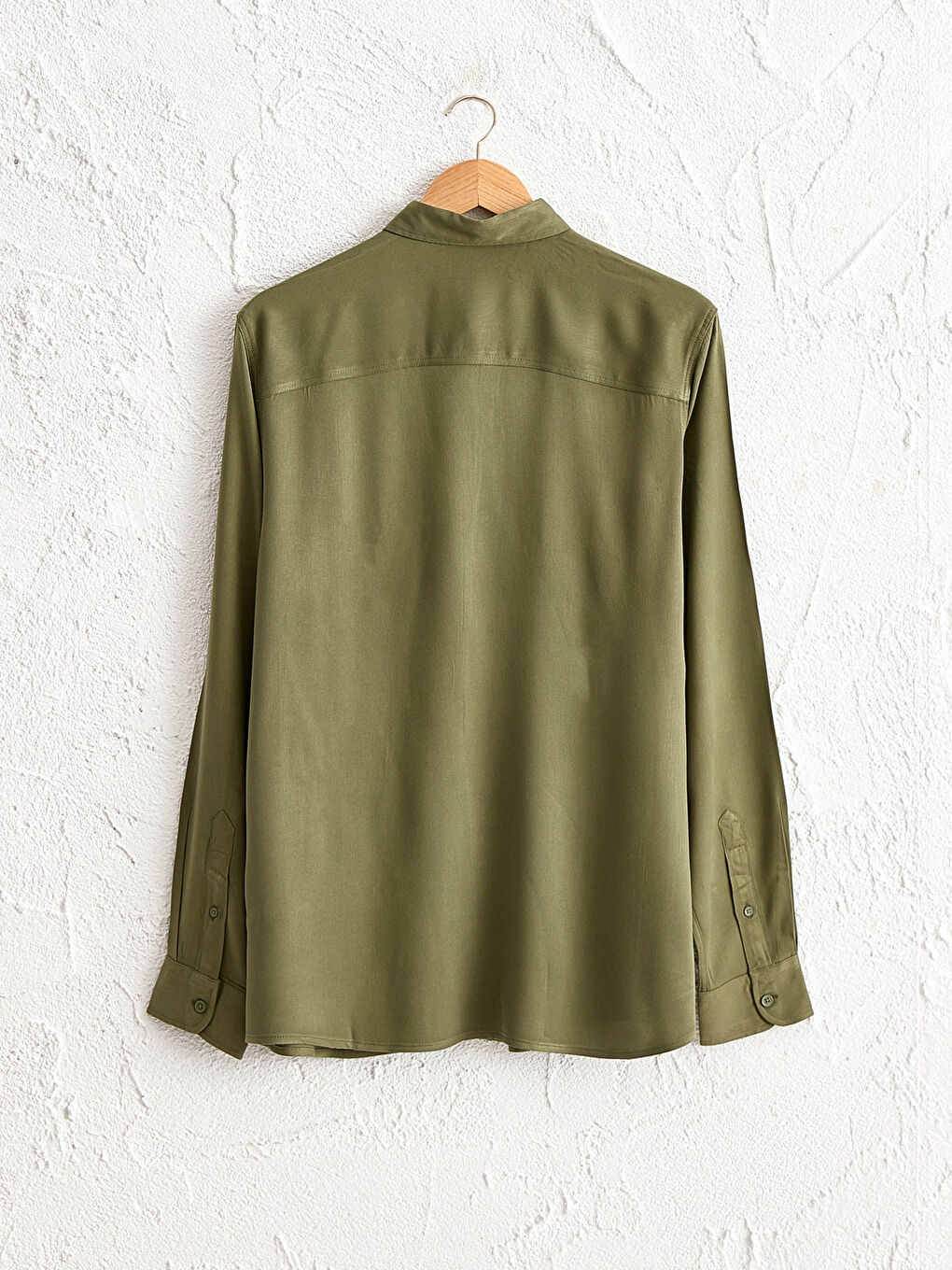 Chemise Gabardine Manches Longues Coupe Régulière-6