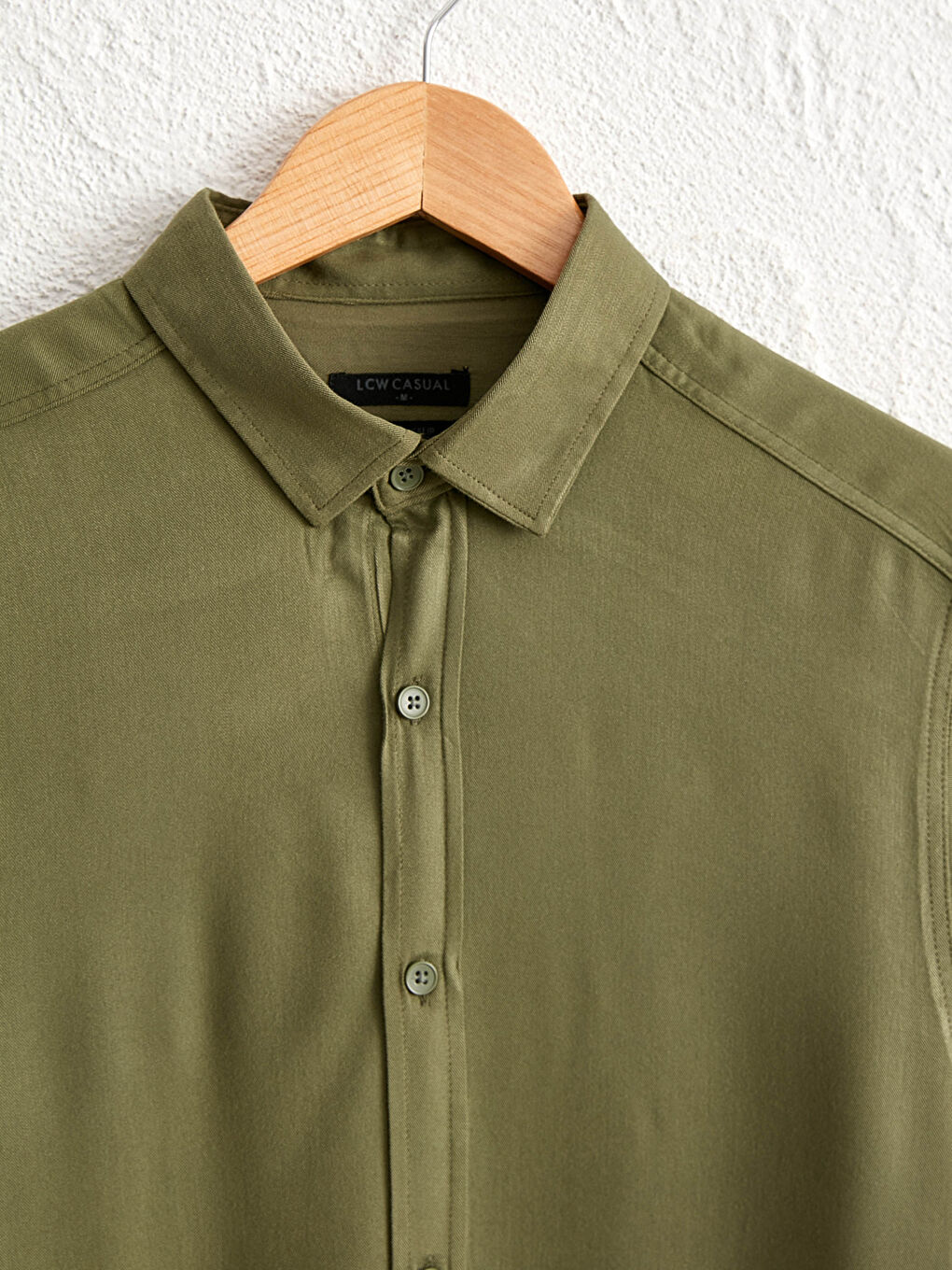 Chemise Gabardine Manches Longues Coupe Régulière-7
