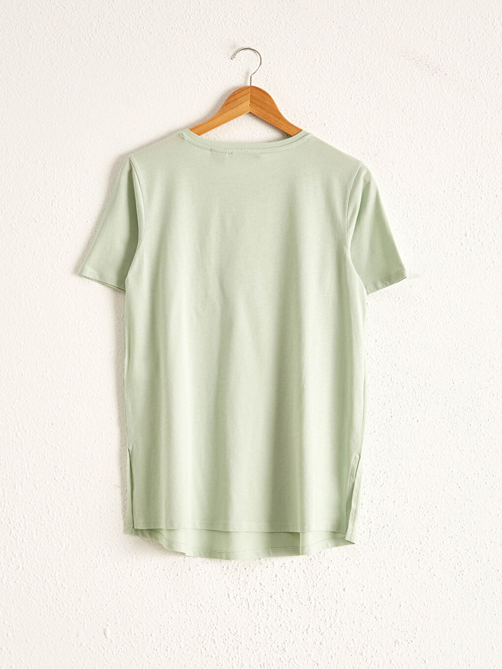 Yeşil Minnie Mouse Baskılı Hamile Tişört-1