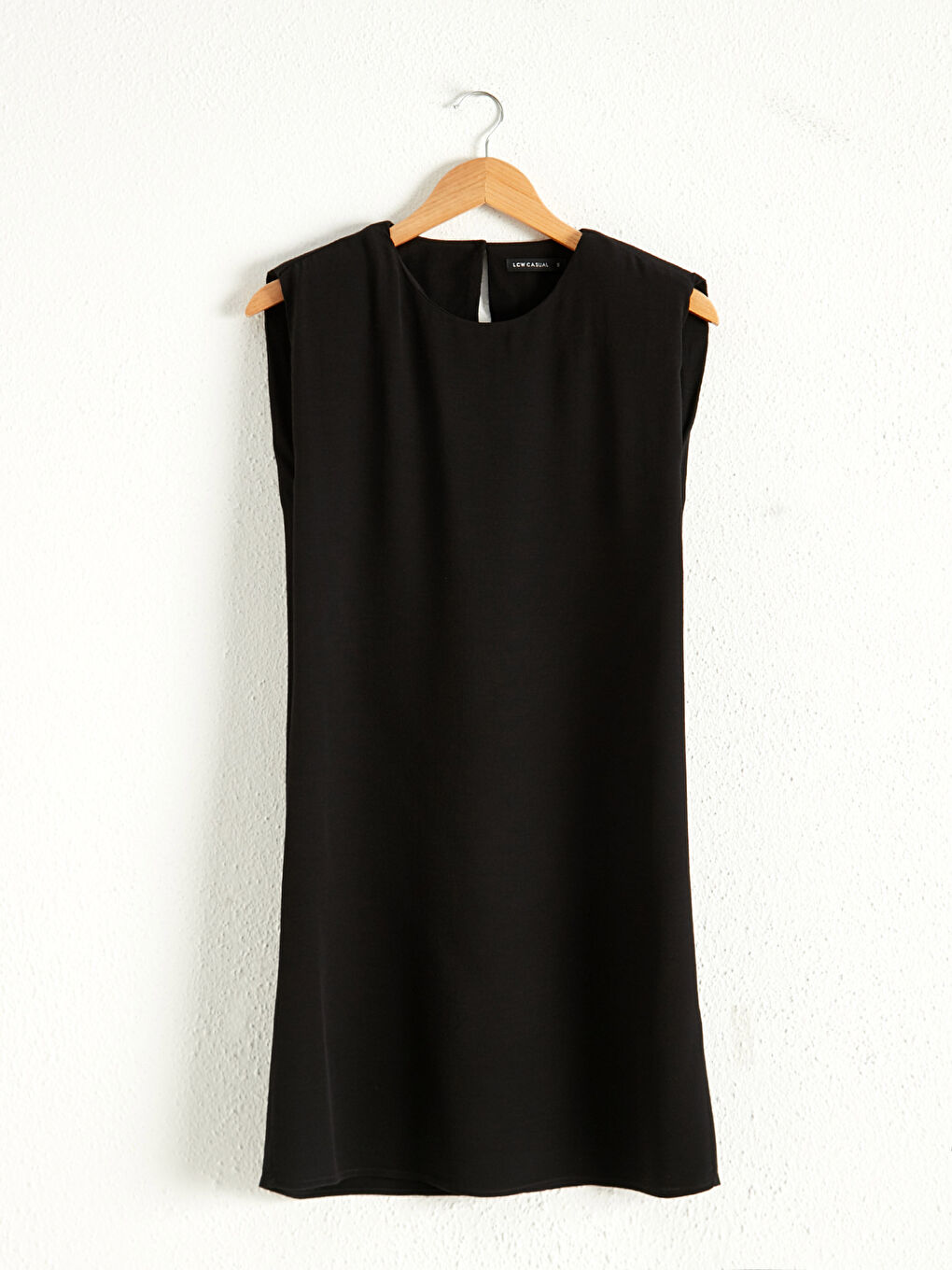 Sleeveless Plain Above-Knee Dress