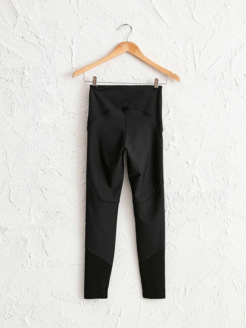 Long Active Sport Leggings With Mesh Detail-1