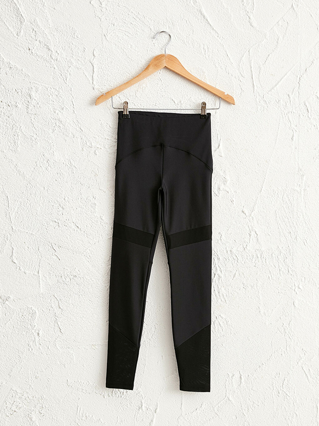 Long Active Sport Leggings With Mesh Detail