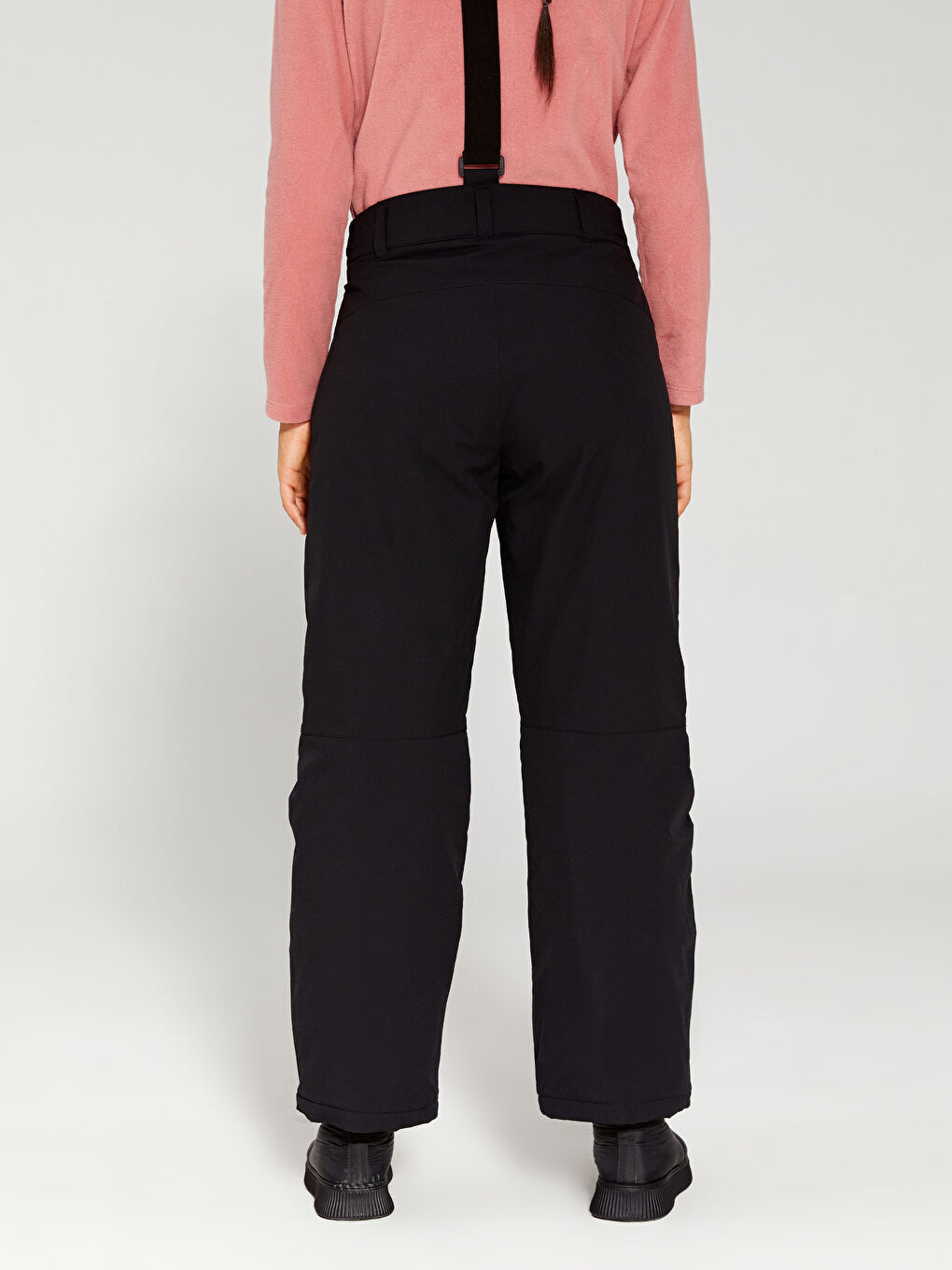 Siyah Standart Fit Kadın Kayak Pantolonu-7