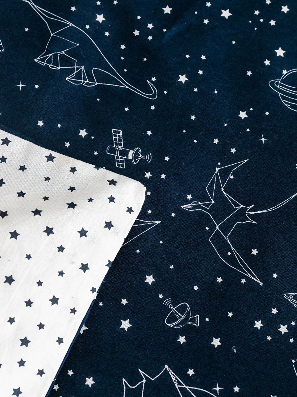 مجموعة أغطية لحاف للأطفال بنقشة الفضاء-5