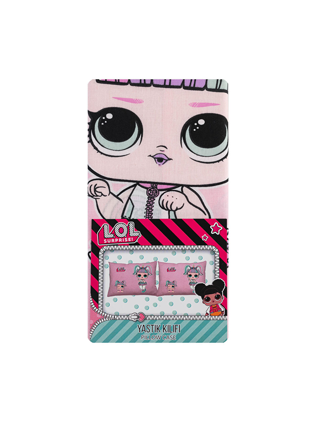 LCW HOME Girl's Lol Licensed Pillow Case 2 in 1 -0WFR06Z4-F9C