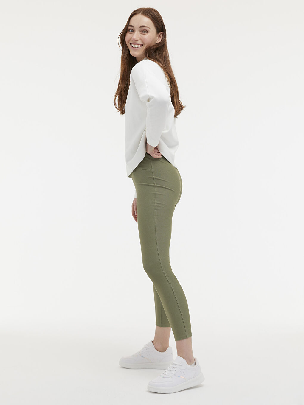 Elastische Taille Baumwollstrumpfhosen-3