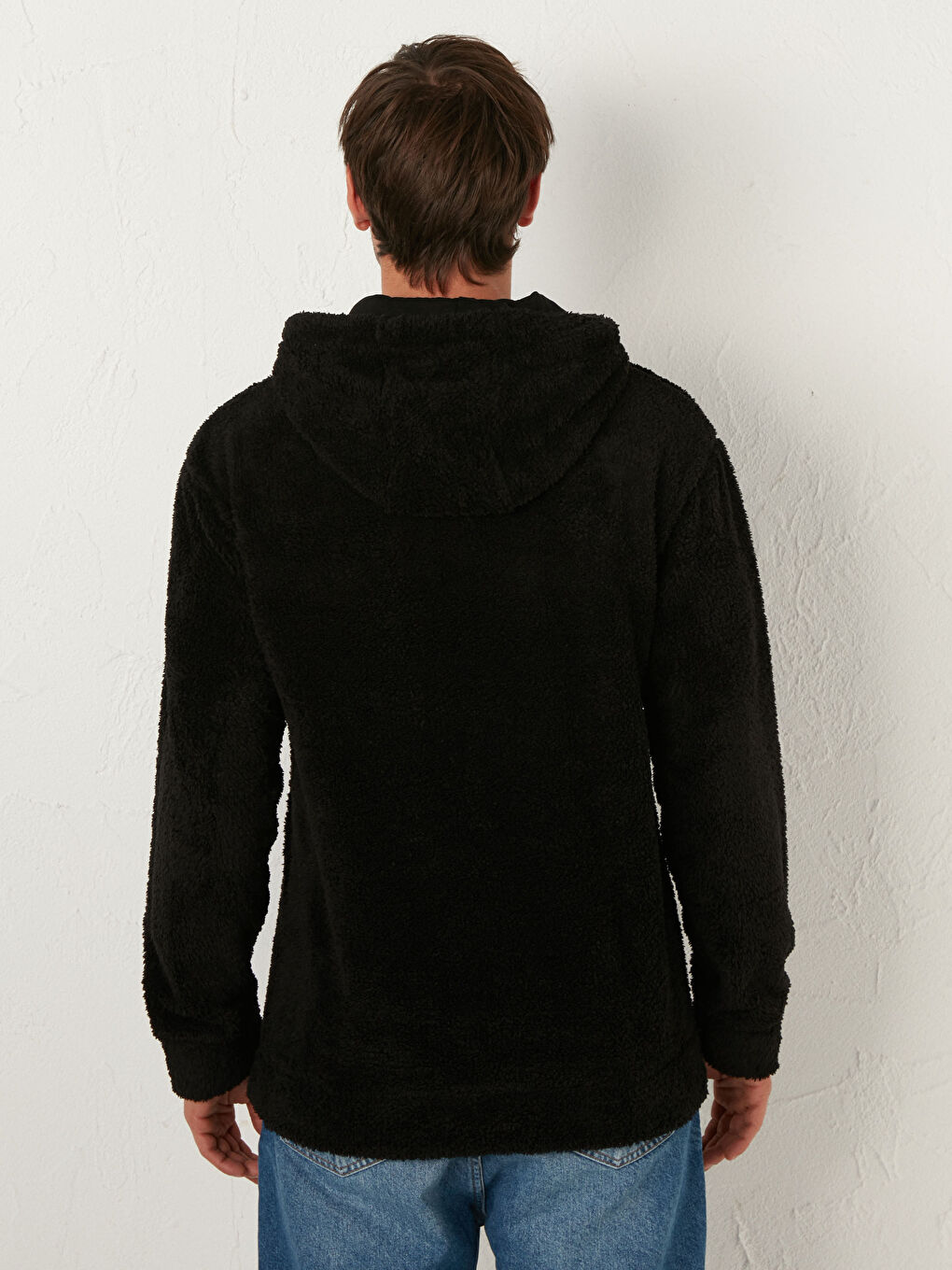 Товстий плюшевий худі з капюшоном-5