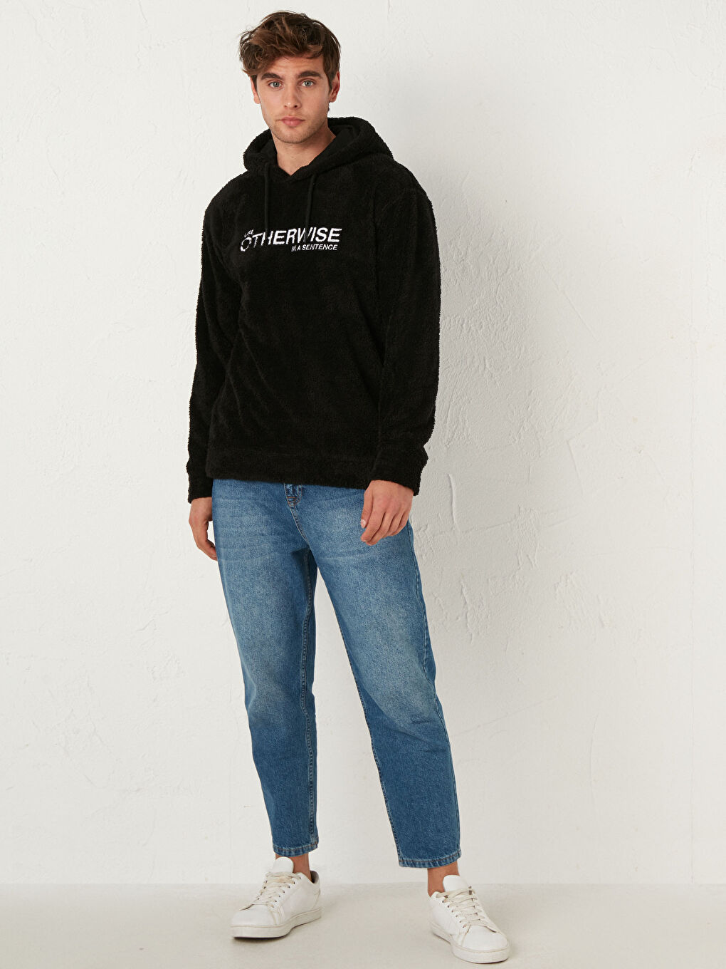 Товстий плюшевий худі з капюшоном-2