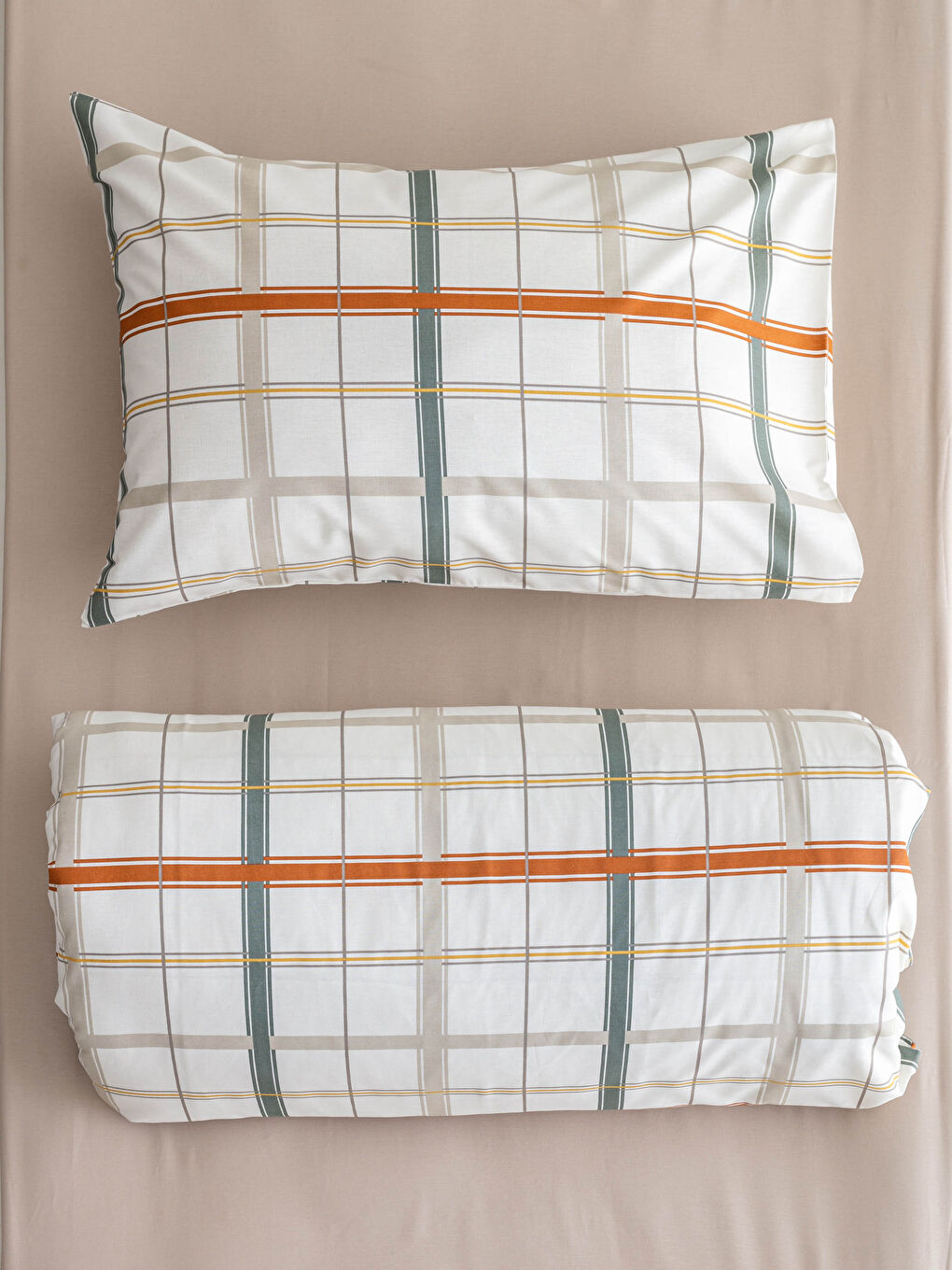 مجموعة أغطية لحاف مزدوجة الجوانب للأطفال بنقشة كاروهات-2