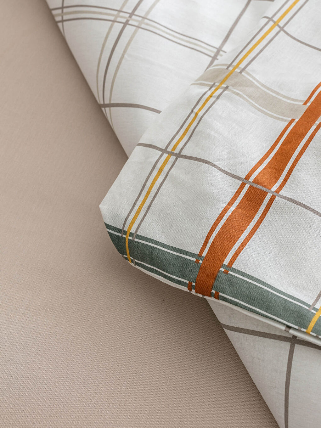 مجموعة أغطية لحاف مزدوجة الجوانب للأطفال بنقشة كاروهات-5