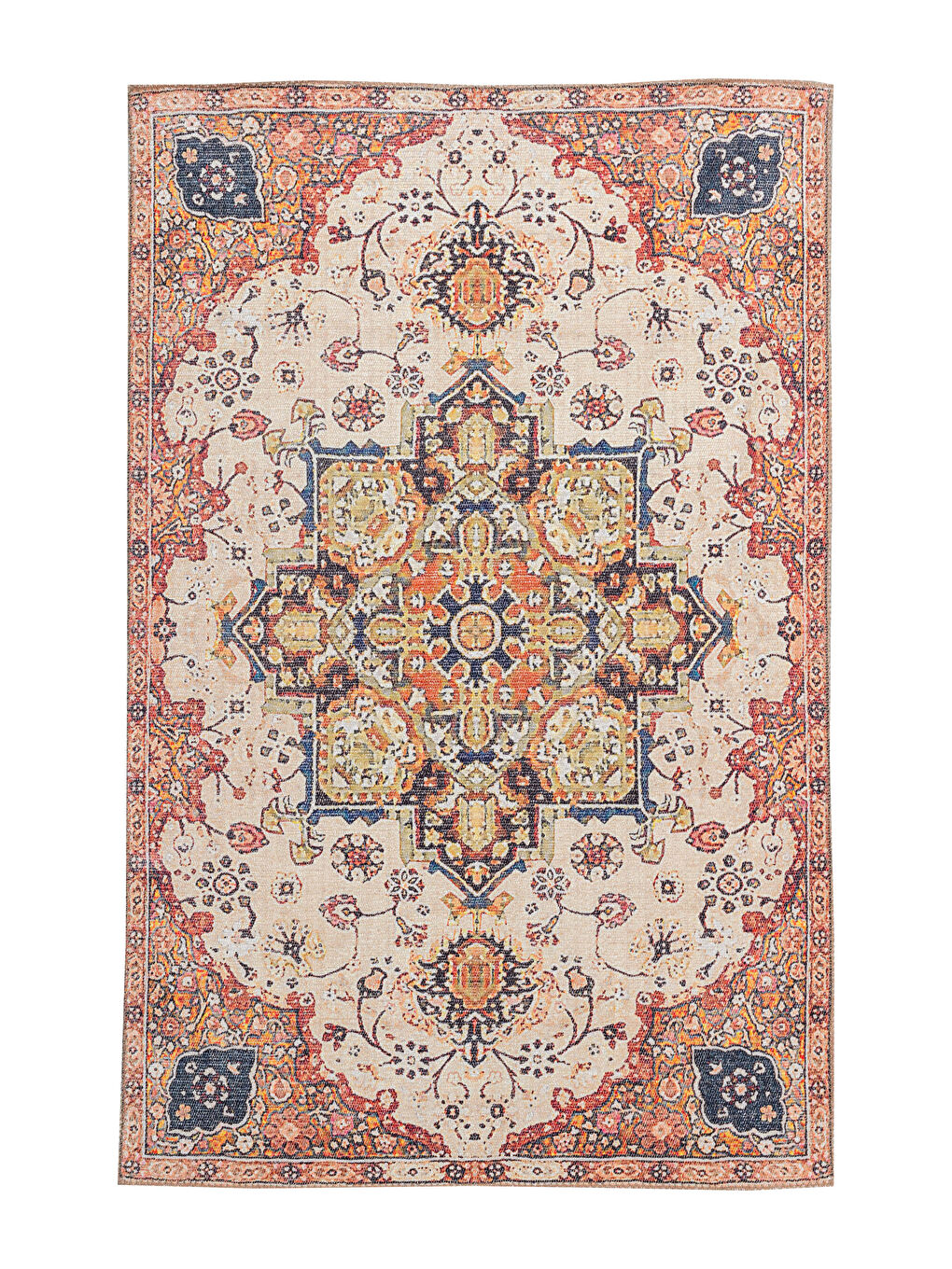 Siyah Desenli Çift Taraflı Halı 120x180 cm-2