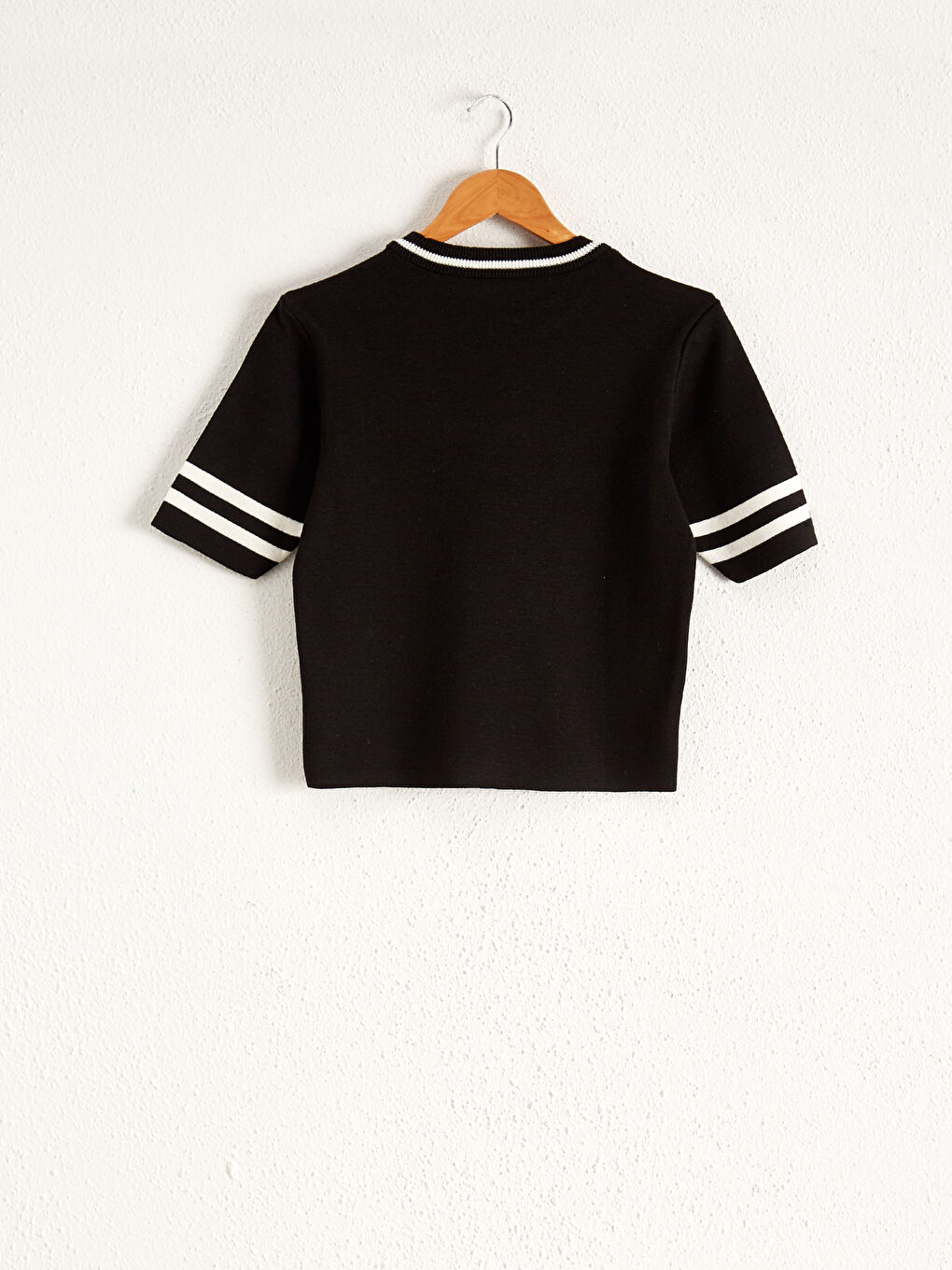 Pull-over en tricot à manches courtes-6