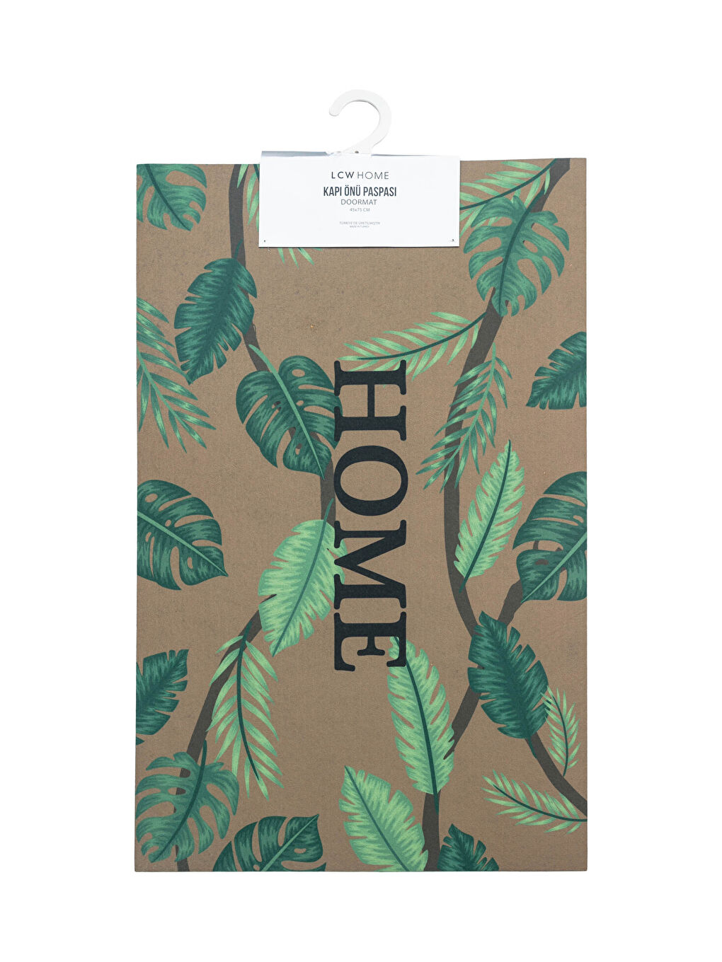 Yeşil Botanik Baskılı Kapı Önü Paspası-3
