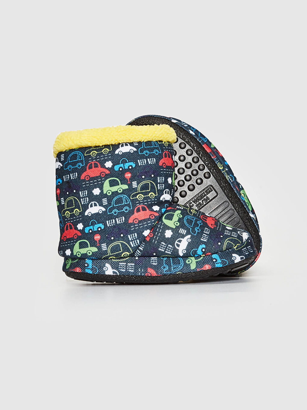 Antrasit Erkek Bebek Baskılı Ev Botu-3