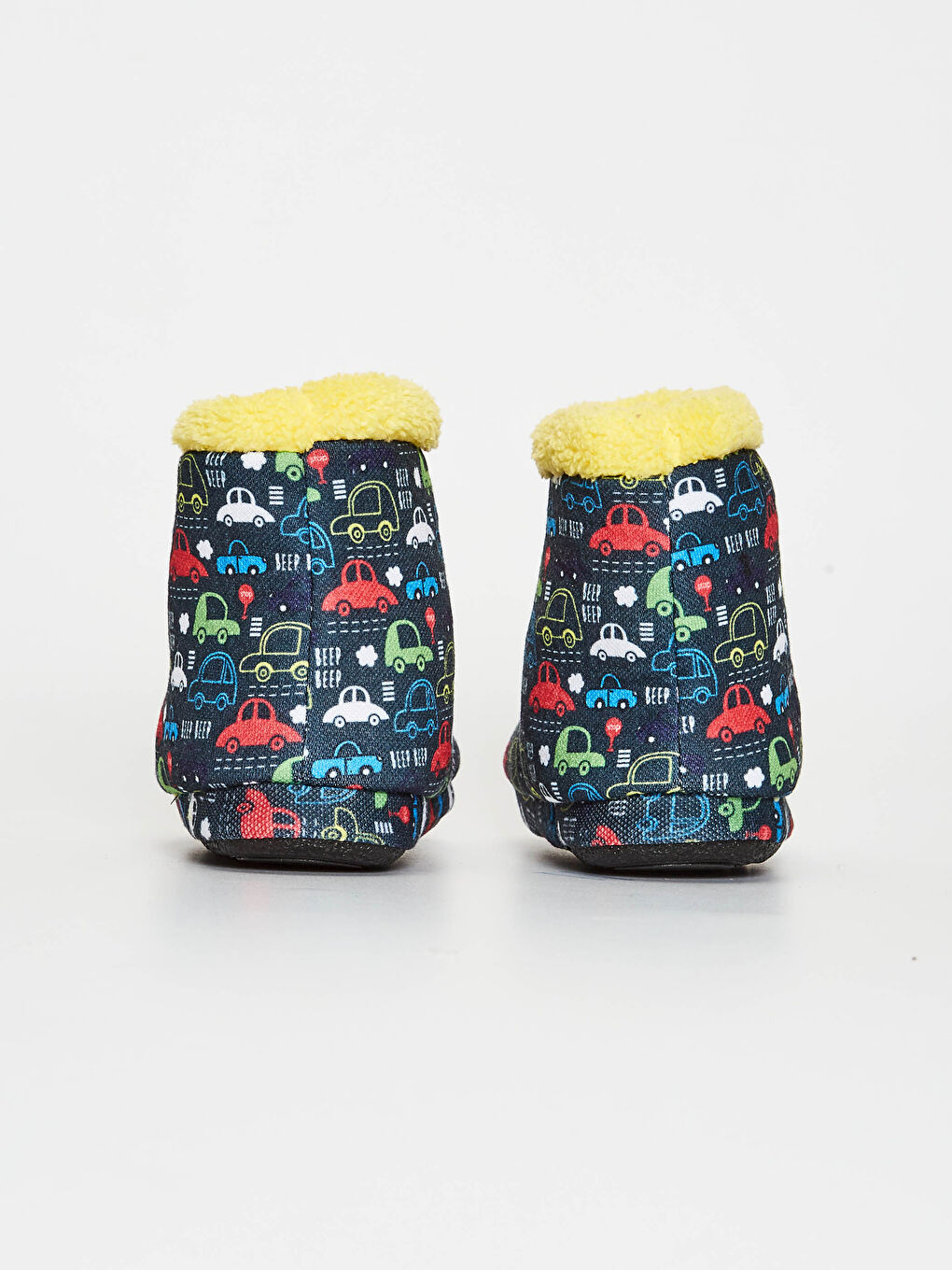 Antrasit Erkek Bebek Baskılı Ev Botu-4