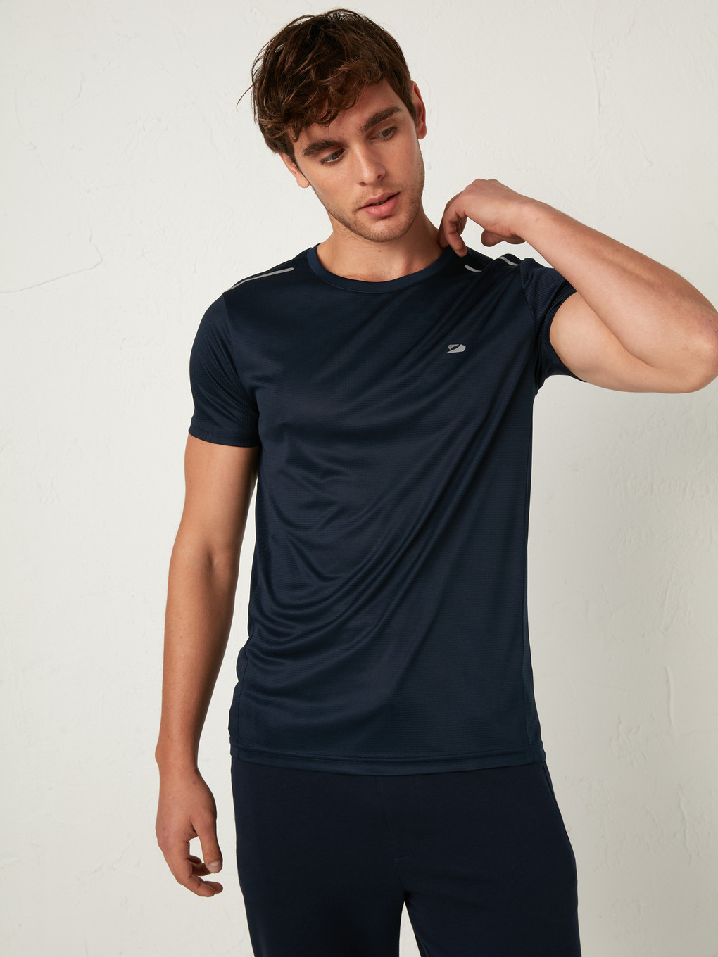 T-shirt De Sport Actif À Manches Courtes Et Col Rond-1