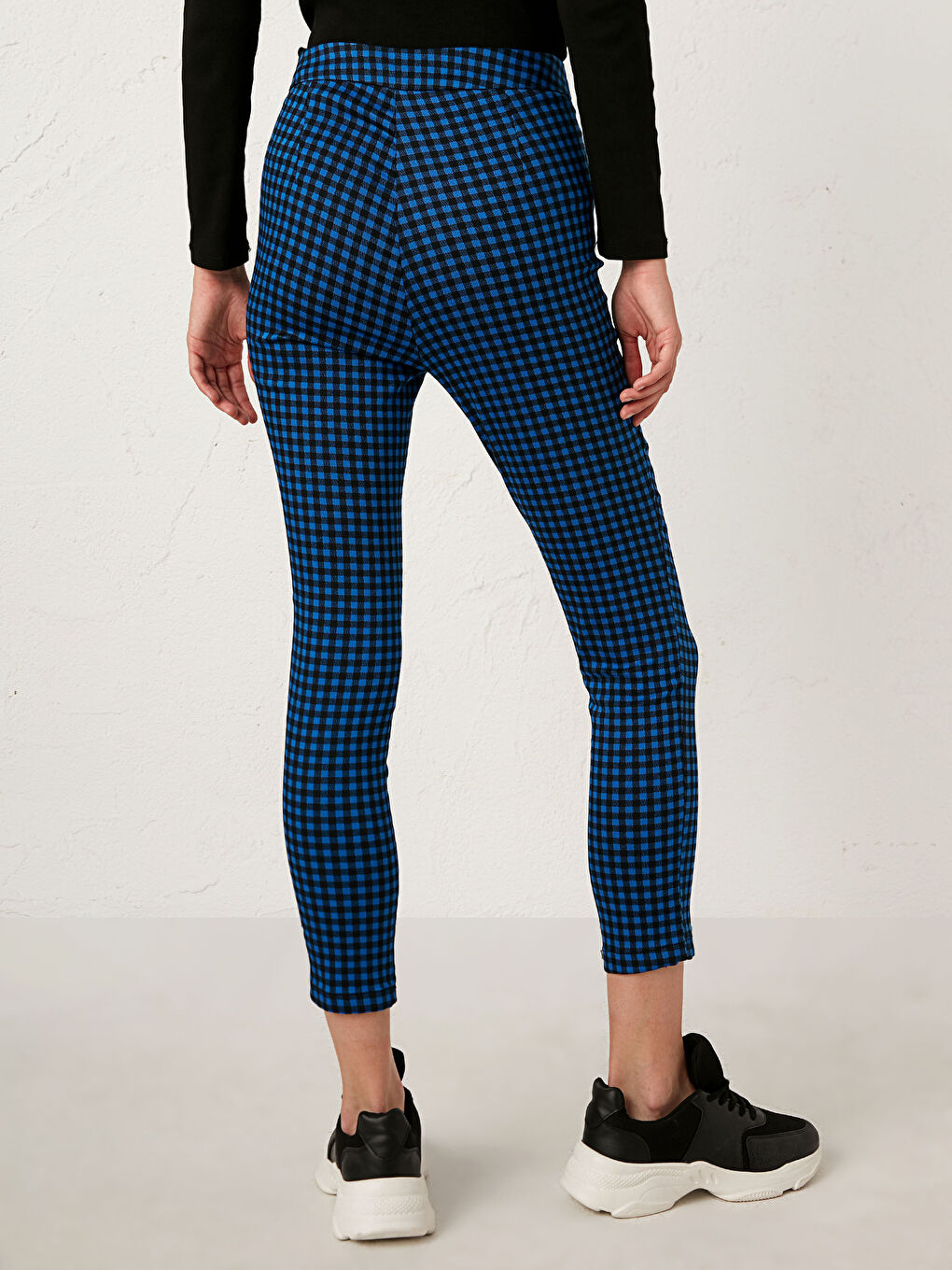 LCW Vision Ankle Length Chequered Trousers -0WFY43Z8-LLC