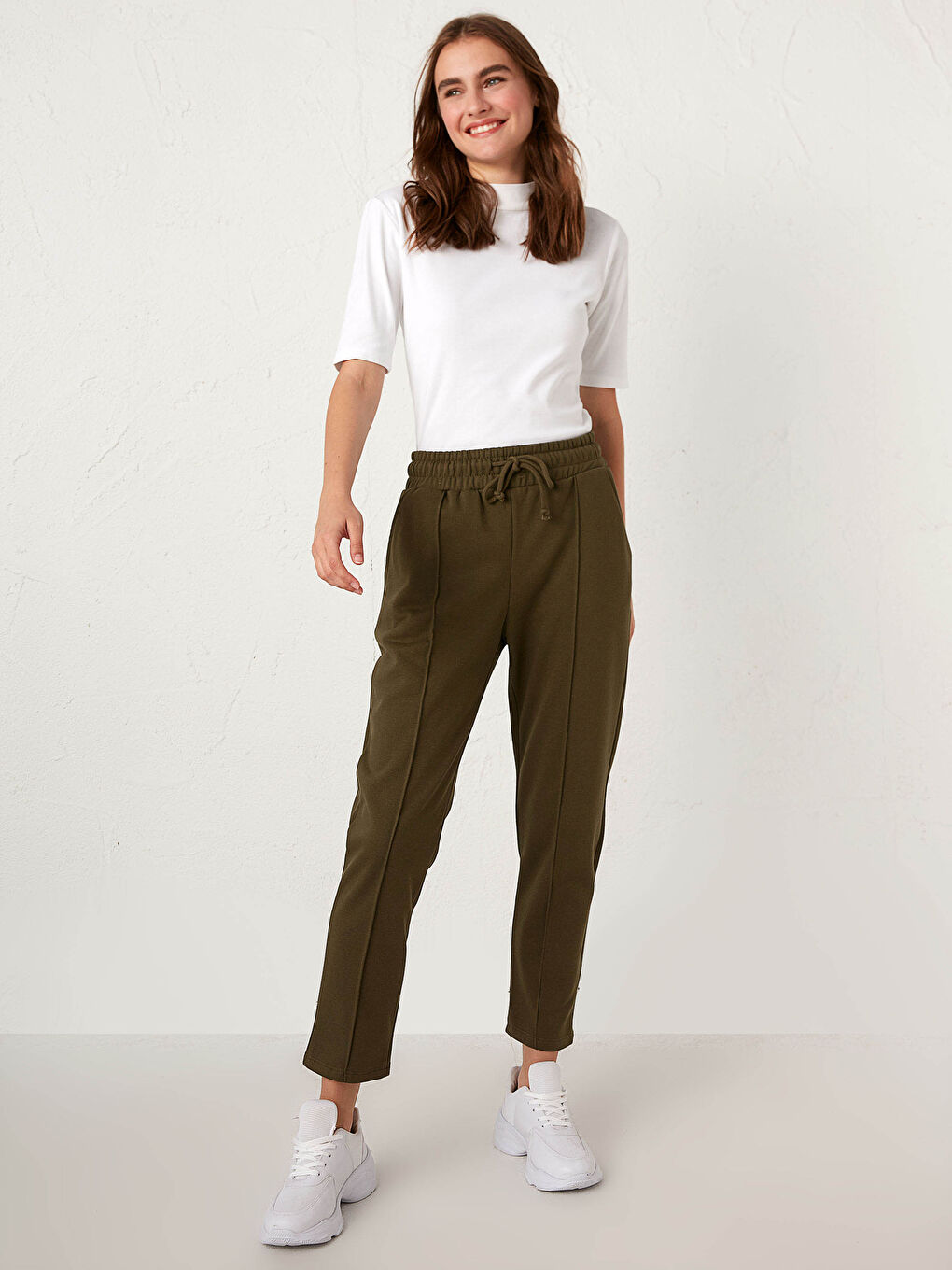 Elastic Waist Sweatpants-2