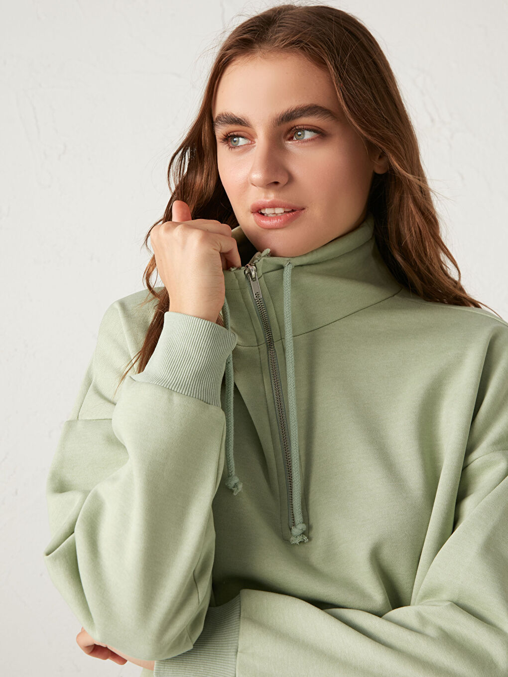 Женский толстый свитшот-1