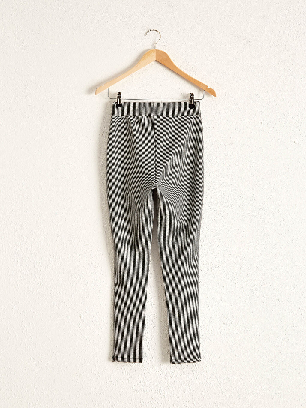 Siyah Bilek Boy Çizgili Pantolon-6