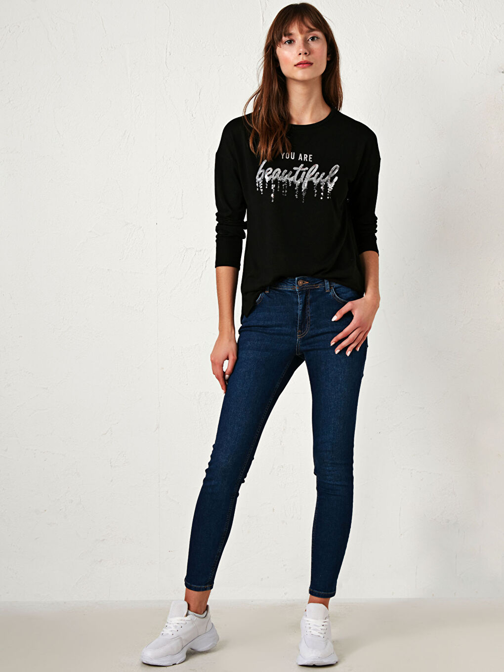 تيشيرت قطن مطبوع بشعار-6