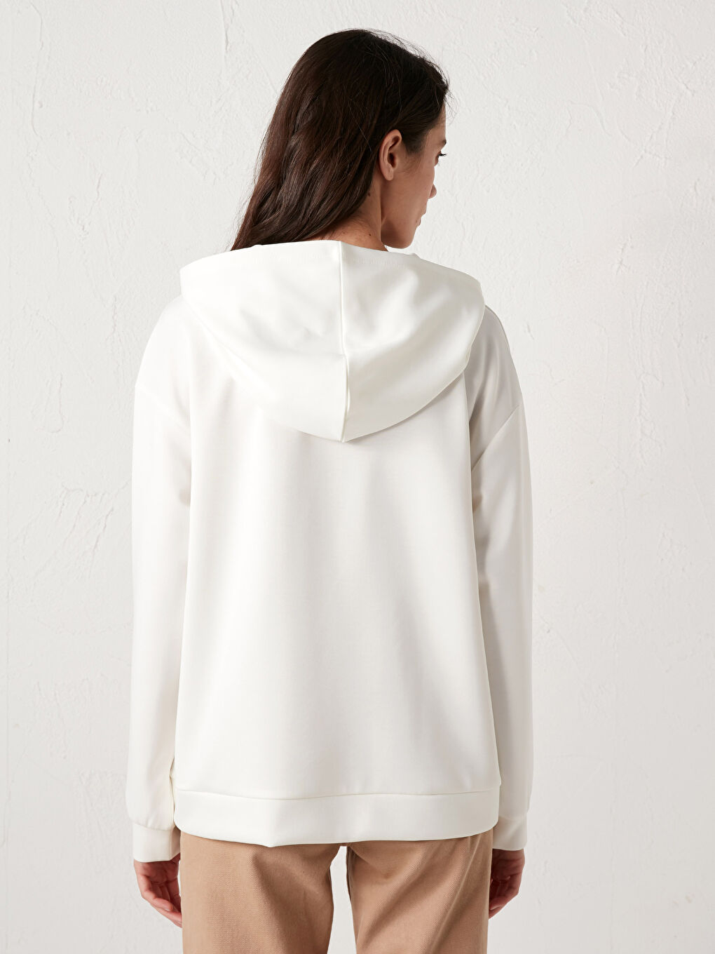 Sweat-Shirt à Capuche Imprimé avec Slogan-2