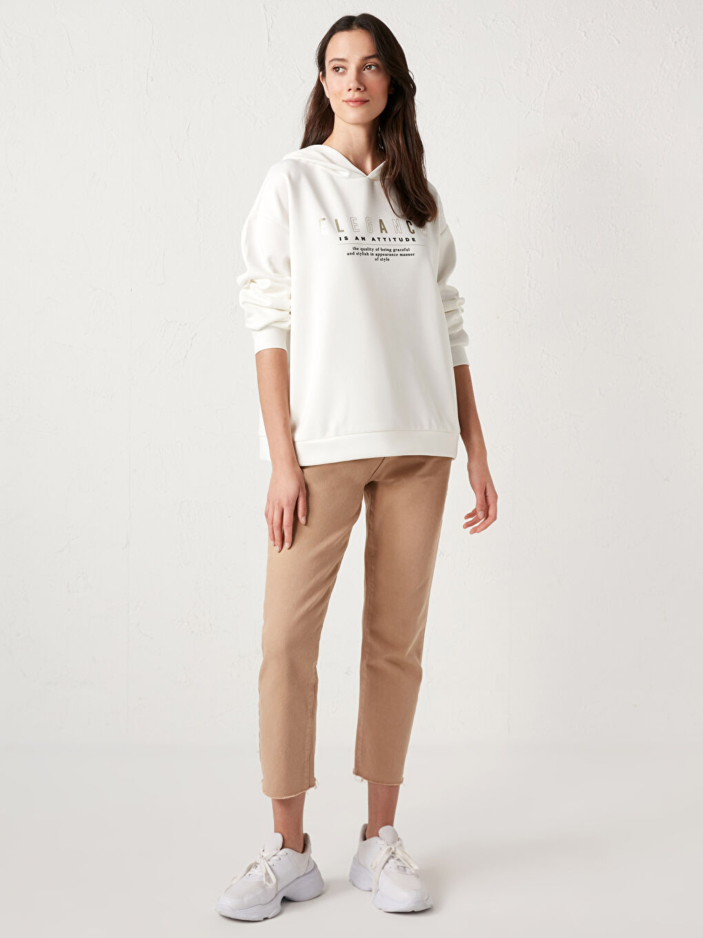 Sweat-Shirt à Capuche Imprimé avec Slogan-4