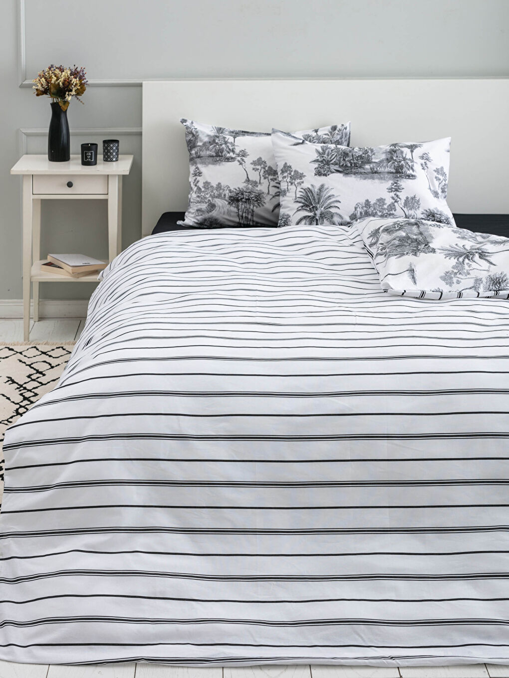 طقم غطاء لحاف مزدوج كامل وجهين-1