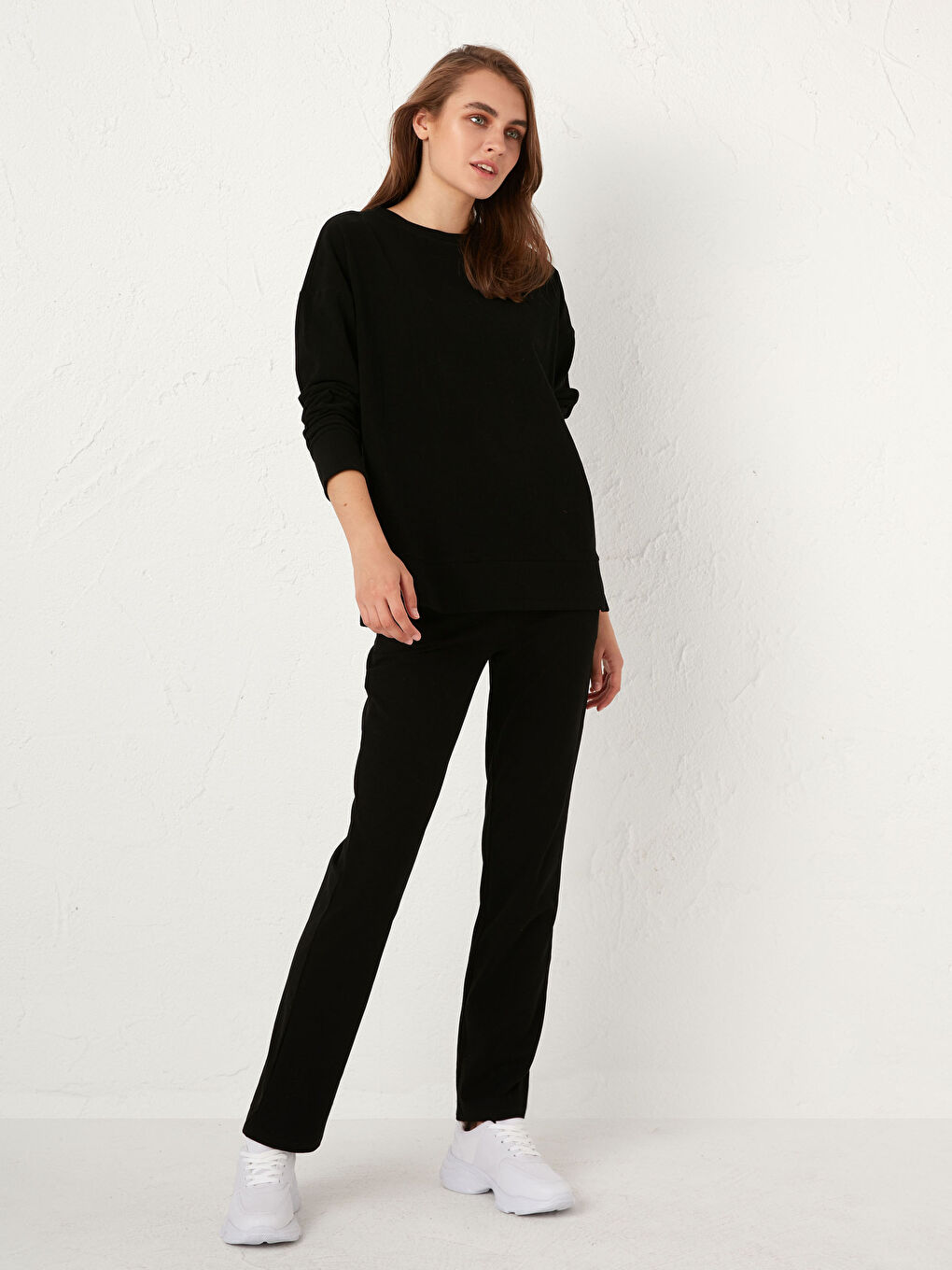 Брюки с эластичной резинкой на талии-5