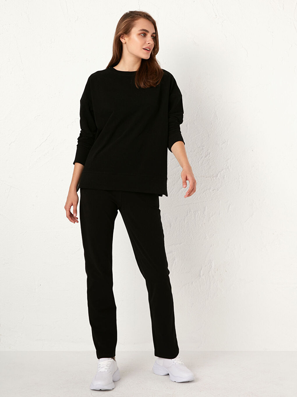 Брюки с эластичной резинкой на талии-6