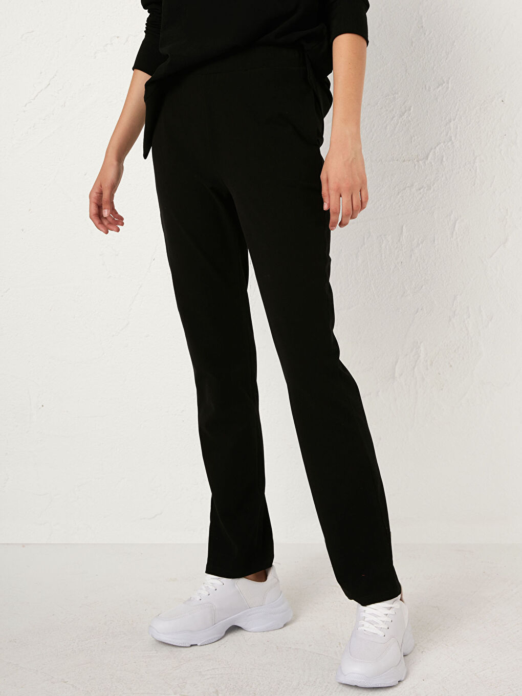 Брюки с эластичной резинкой на талии-9