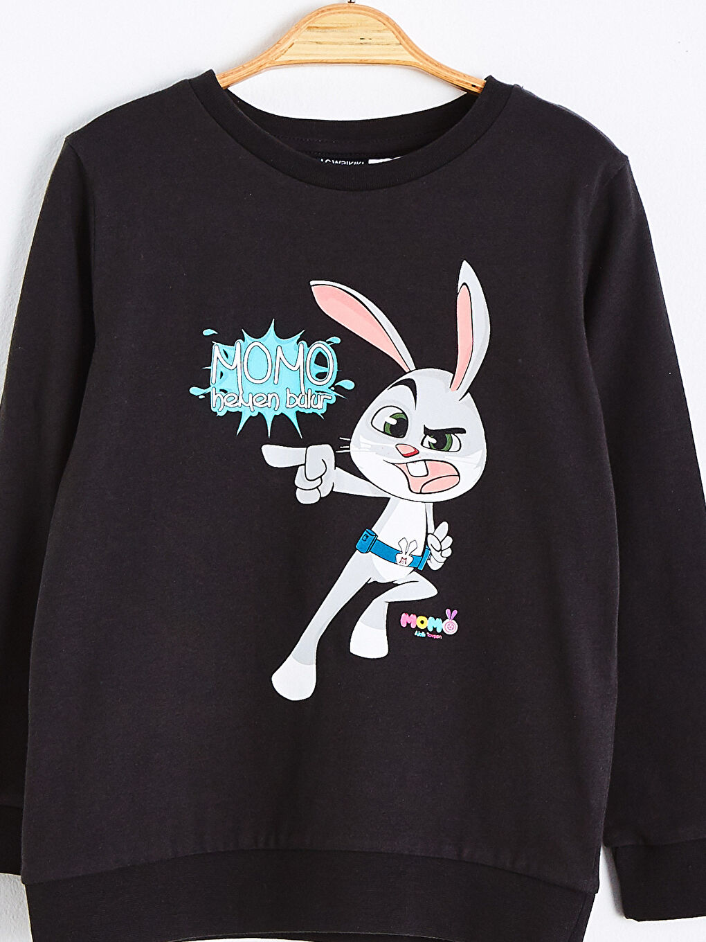 Erkek Çocuk Akıllı Tavşan Momo Baskılı Tişört-2