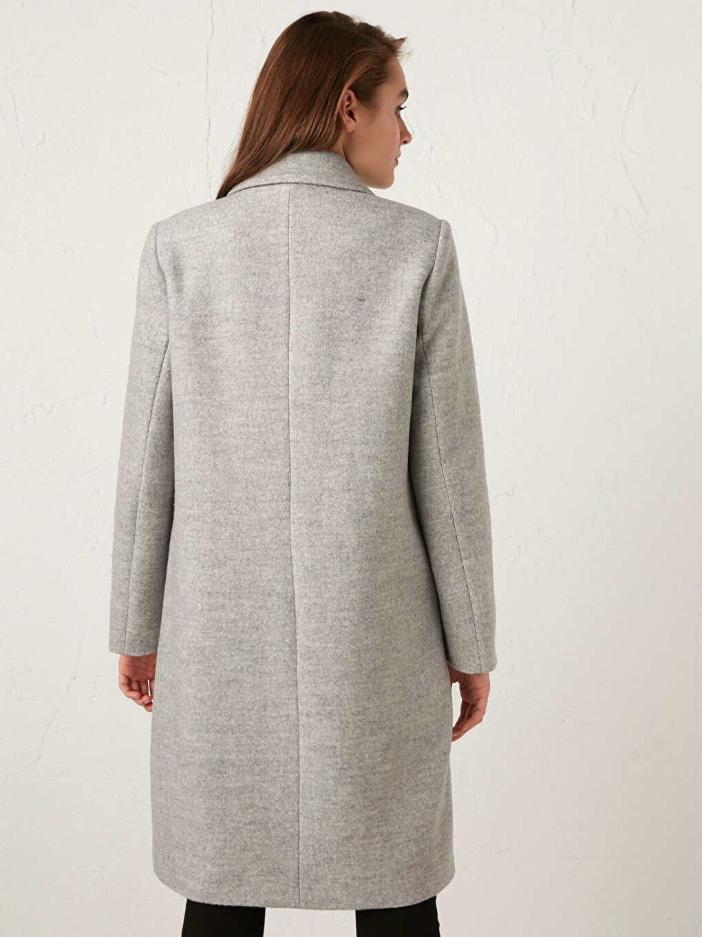 Jacket Collar Long Sleeve Women's Cachet Coat-7
