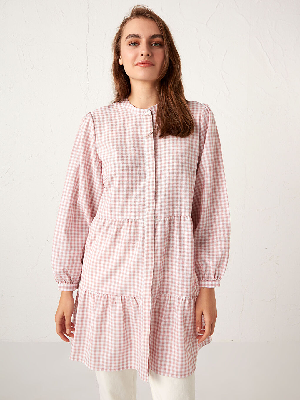 Chequered Cotton Tunic-1