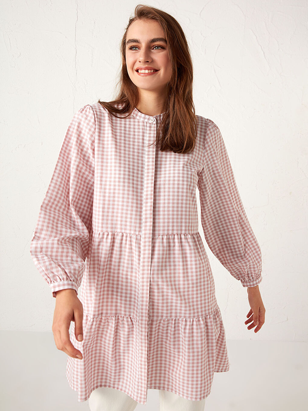 Chequered Cotton Tunic-2