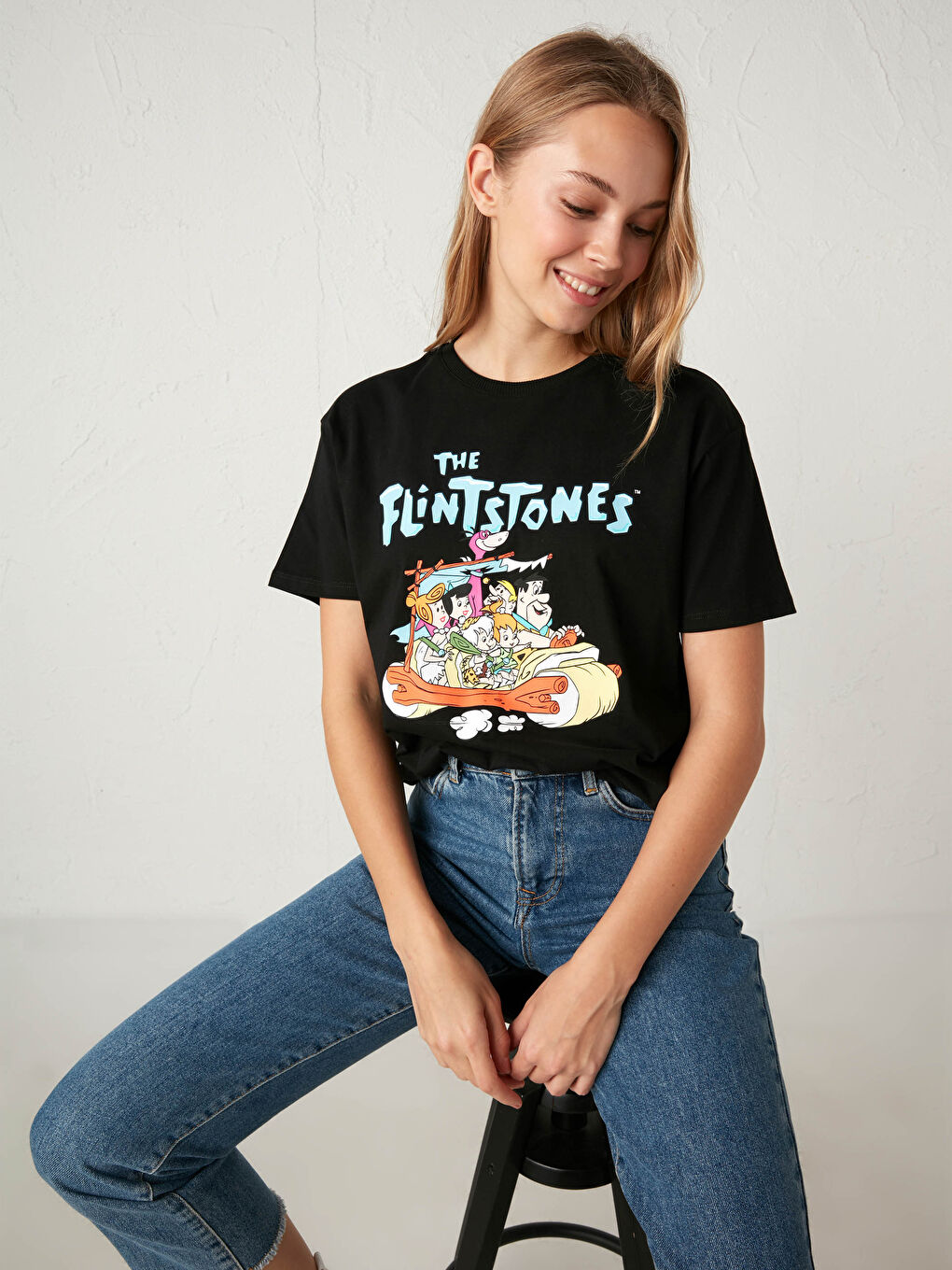 The Flintstones Printed Cotton T-Shirt-1