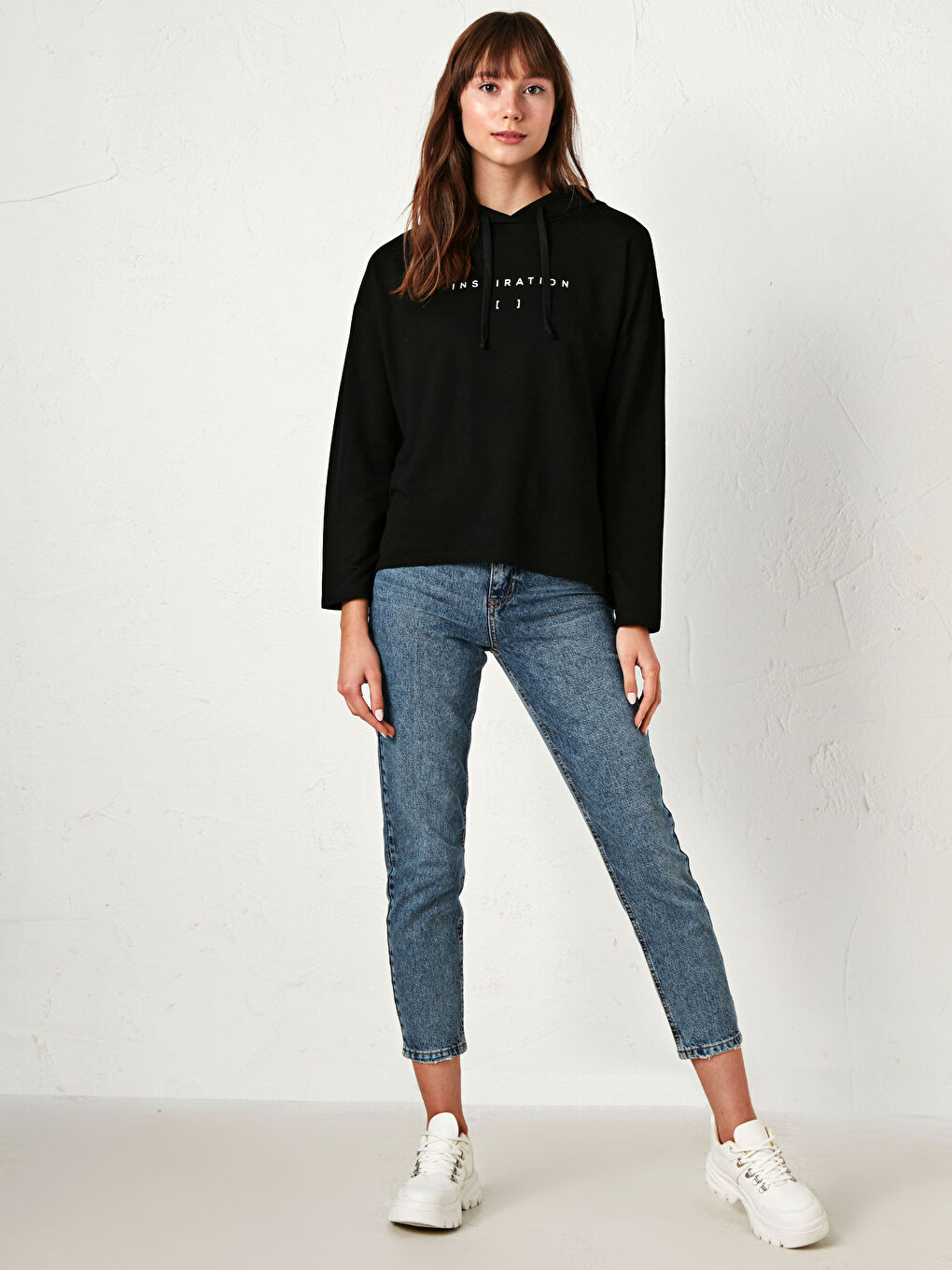 Sweat à Capuche Imprimé avec Slogan-6