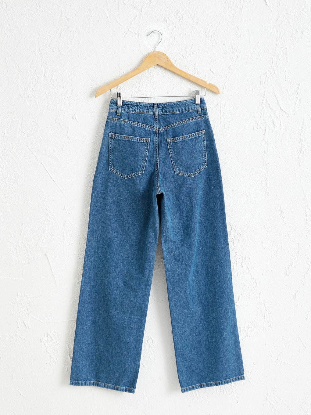 İndigo Wideleg Kadın Jean Pantolon-5