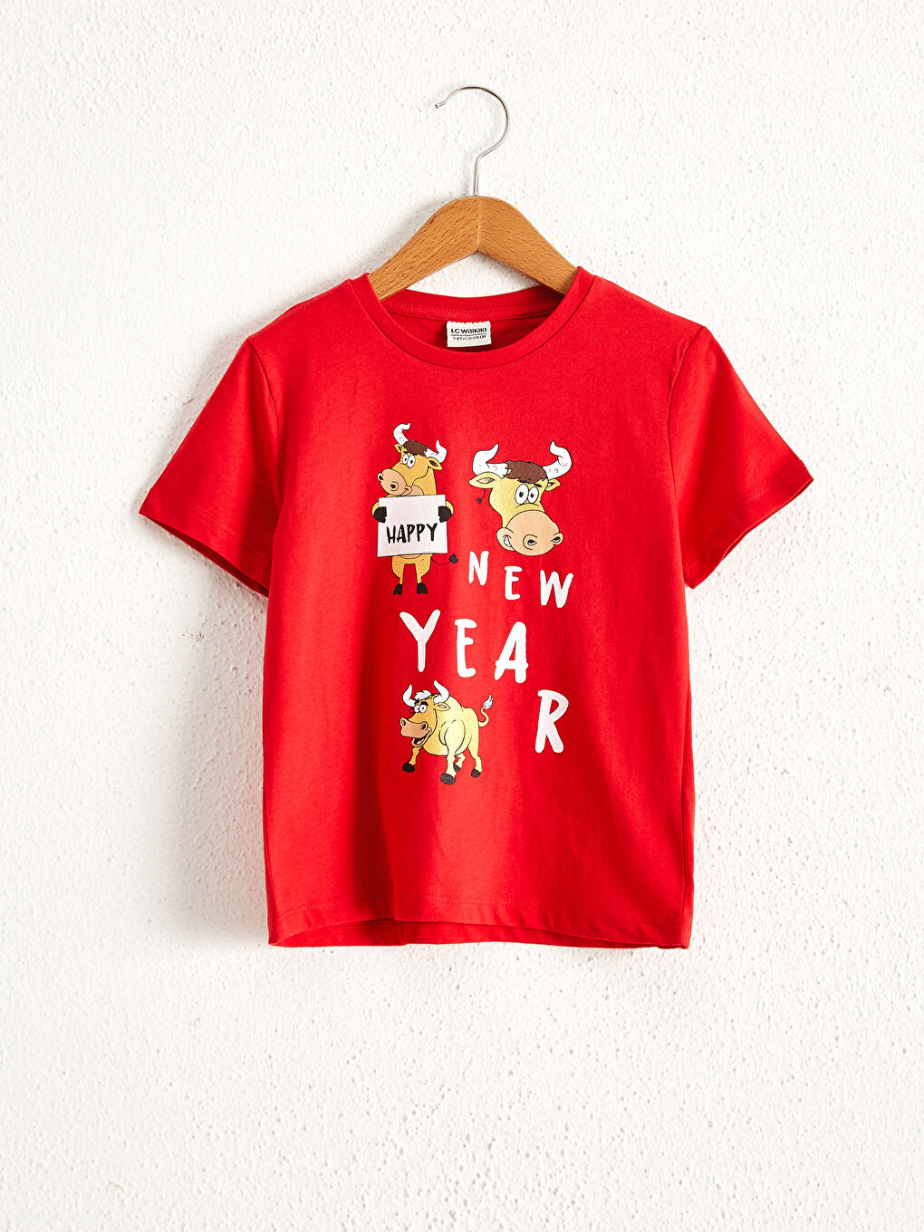 LCW Kids تیشێرتی کوڕانەیی پەممەیی بە بۆنەی سەری ساڵ -0WGH97Z4-HJY