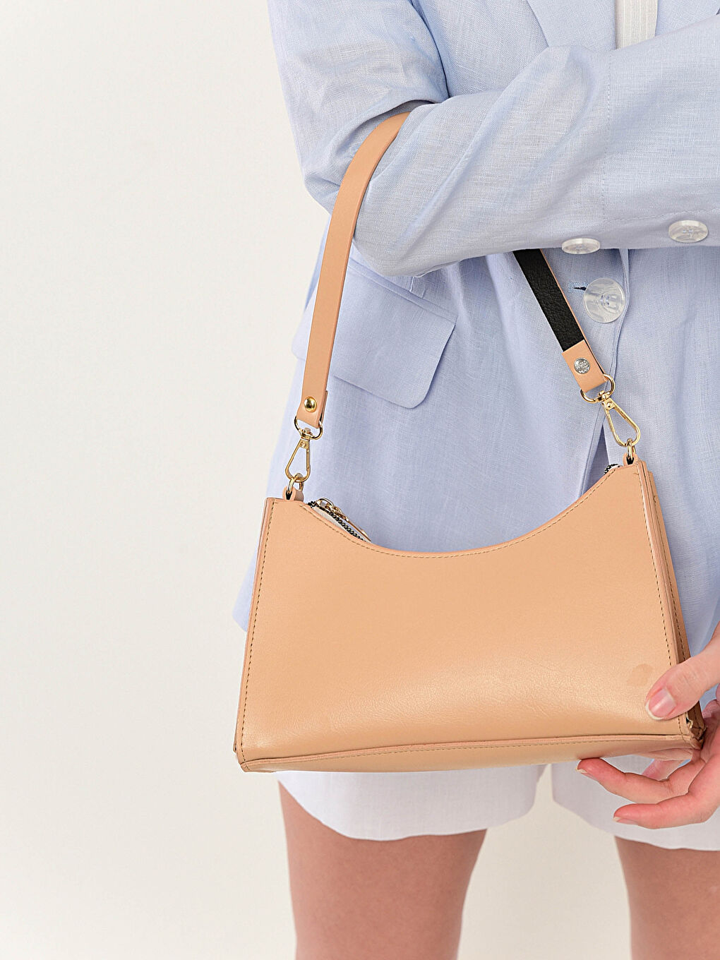 Kahverengi Baguette El ve Omuz Çantası