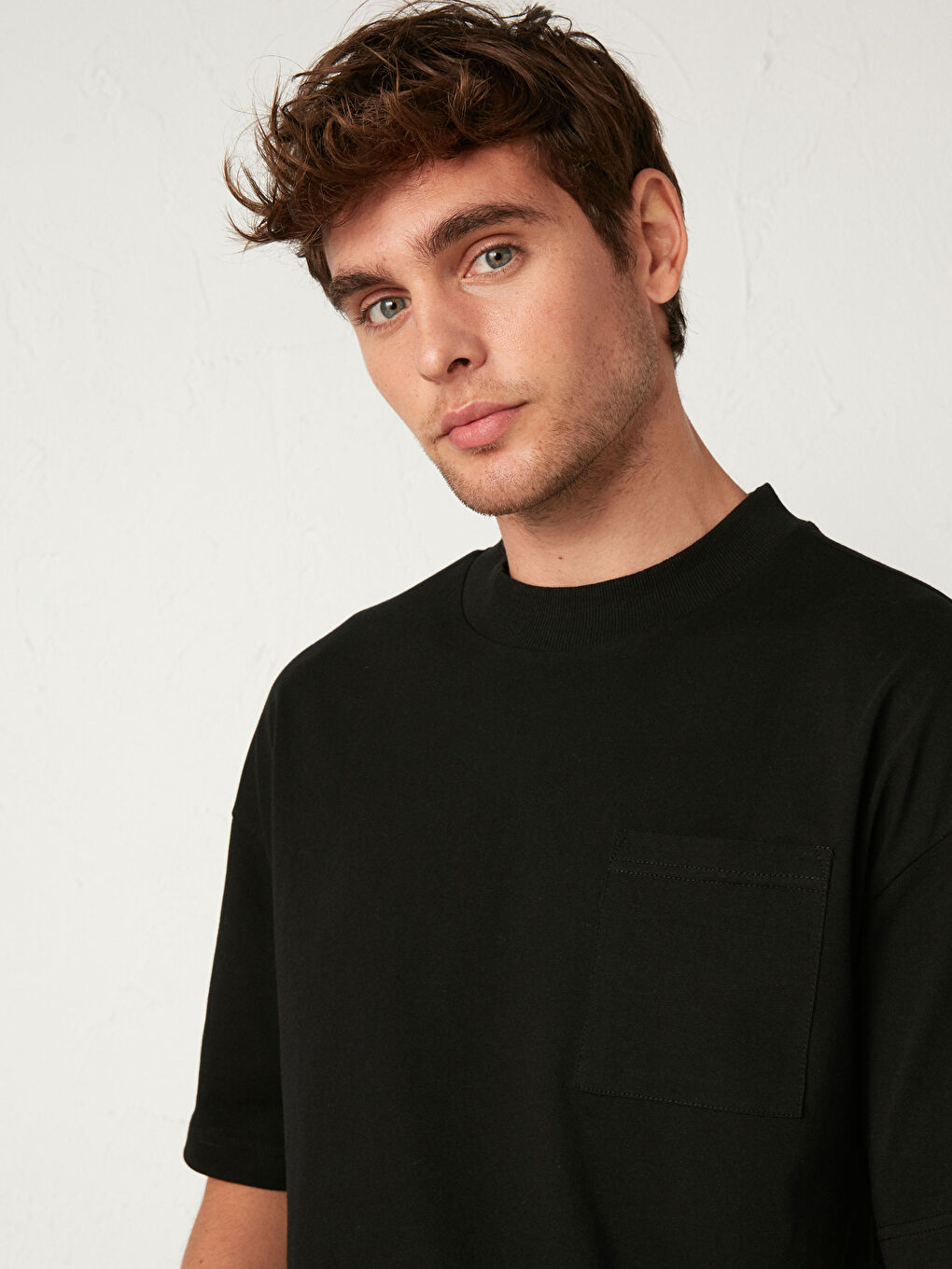 Crew Neck Short Sleeve Basic Oversize T-Shirt