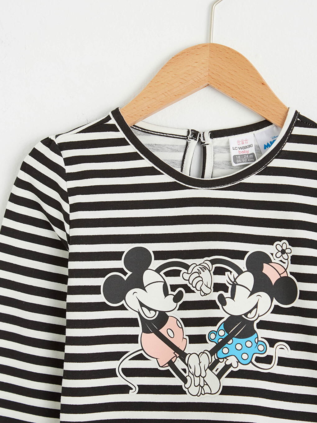 Baby Girl's Mickey and Minnie Mouse Printed T-Shirt-2