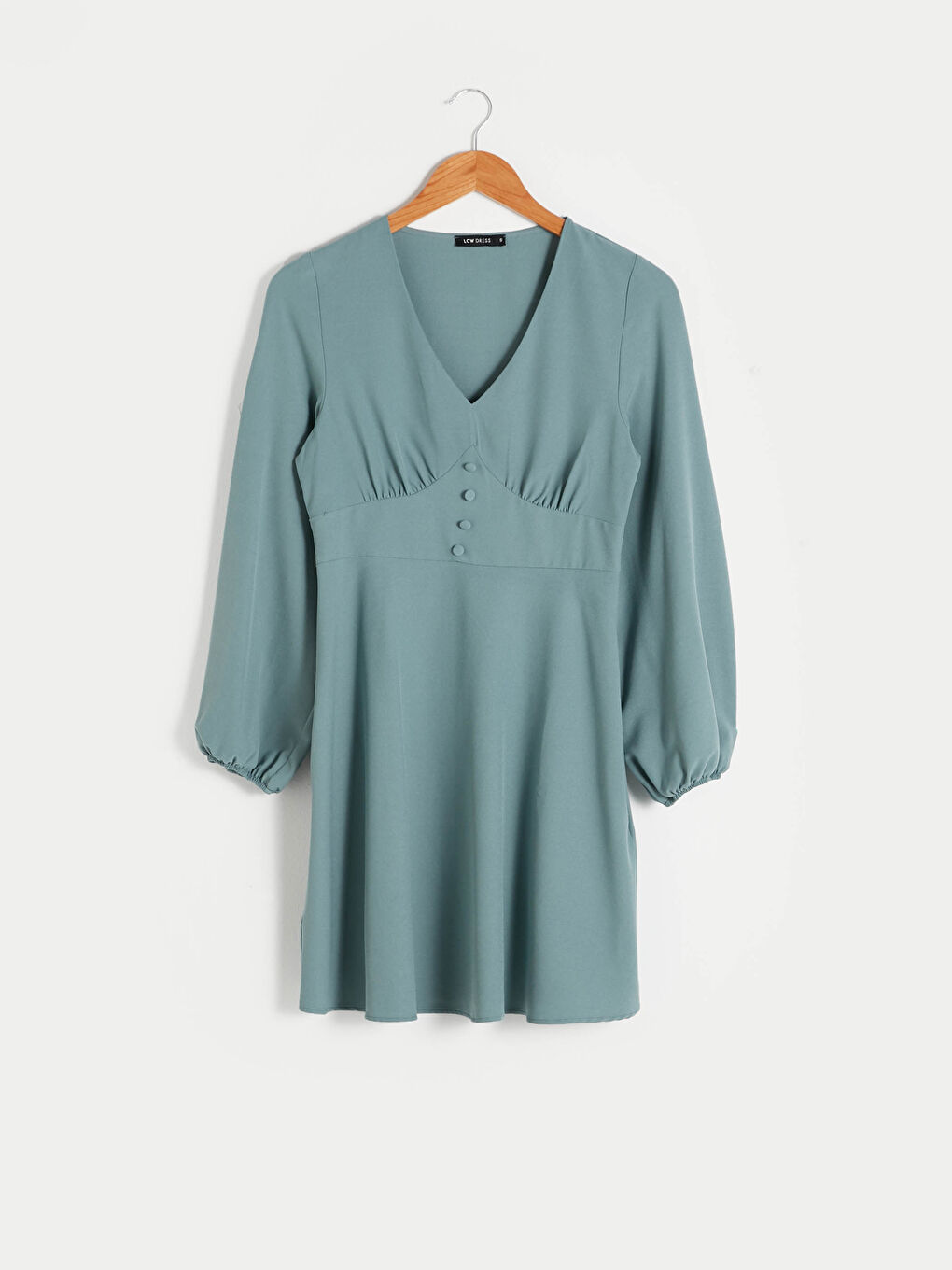 V-Neck Long Sleeve Women's Flared Dress -0WGL19Z8-H9H